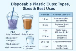 Disposable Plastic Cups: Types, Sizes & Best Uses - YiQiang Plastic